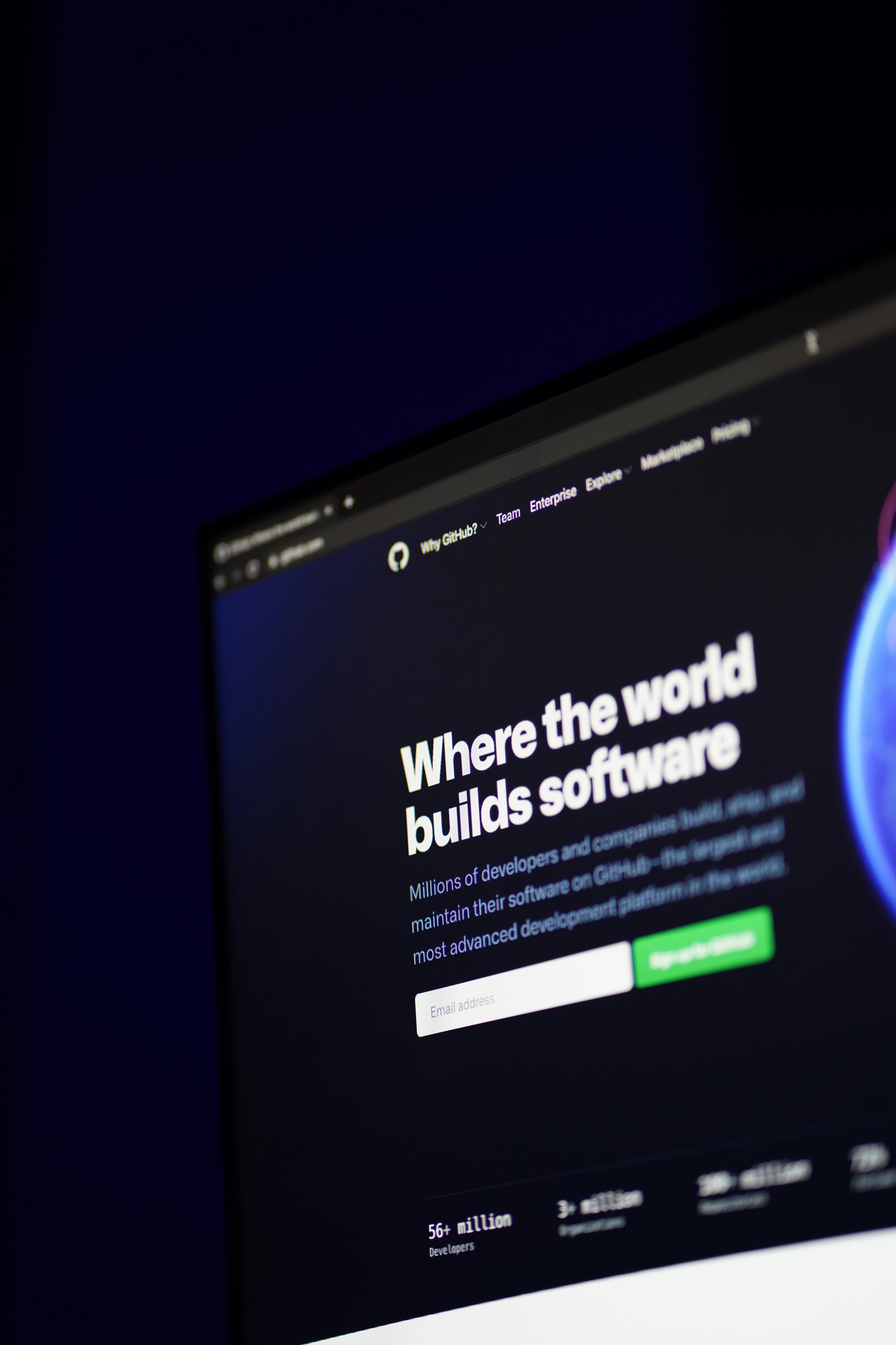 Un écran d'ordinateur affichant une page web dans un navigateur