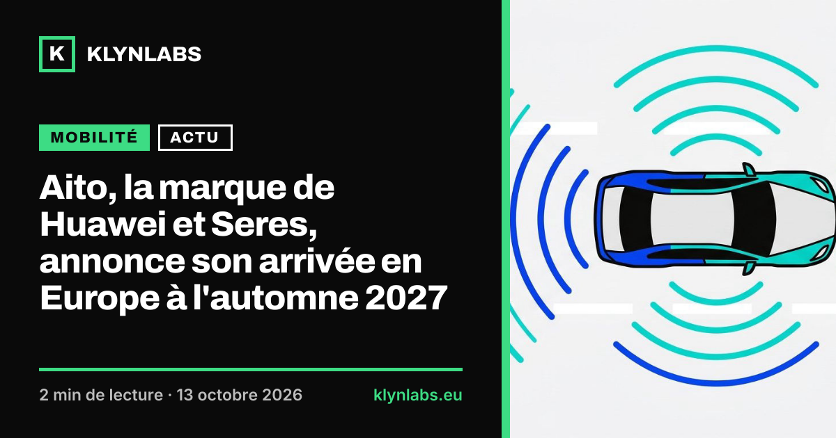 Aperçu de la carte de partage : Aito, la marque de Huawei et Seres, annonce son arrivée en Europe à l'automne 2027