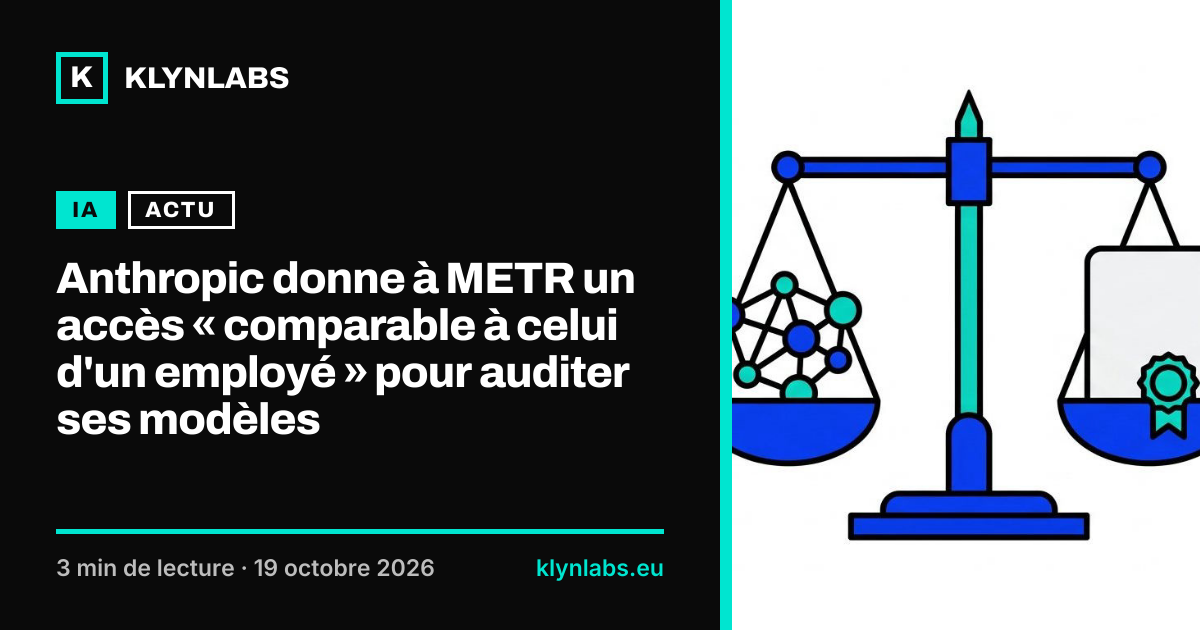 Aperçu de la carte de partage : Anthropic donne à METR un accès « comparable à celui d'un employé » pour auditer ses modèles