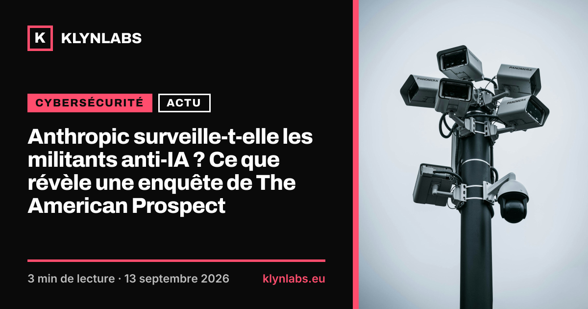 Aperçu de la carte de partage : Anthropic surveille-t-elle les militants anti-IA ? Ce que révèle une enquête de The American Prospect