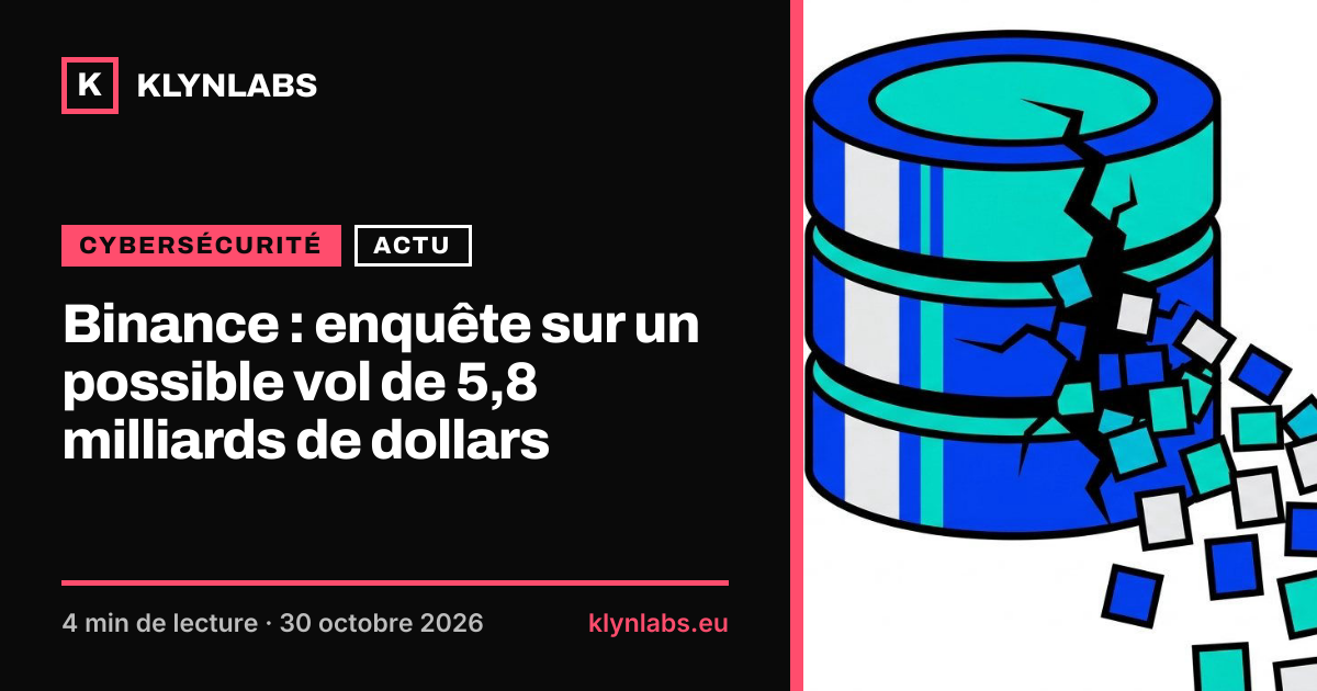 Aperçu de la carte de partage : Binance : enquête sur un possible vol de 5,8 milliards de dollars