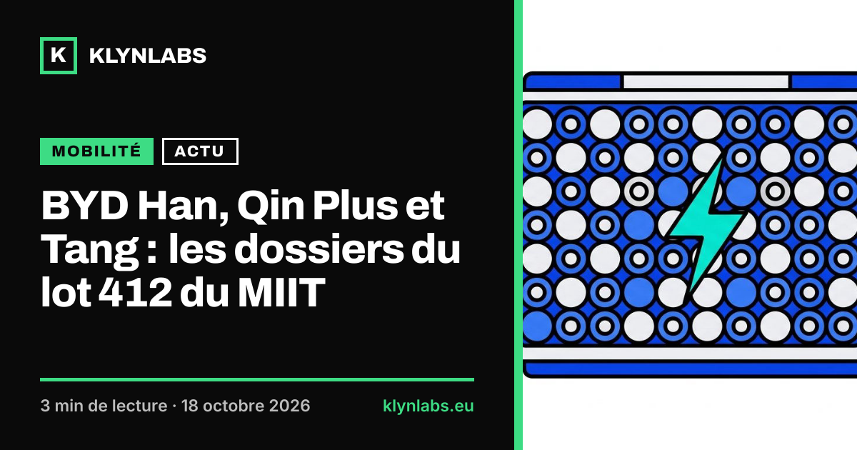 Aperçu de la carte de partage : BYD Han, Qin Plus et Tang : les dossiers du lot 412 du MIIT