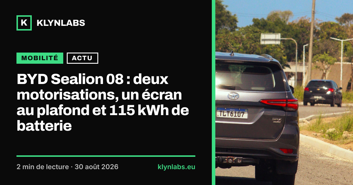 Aperçu de la carte de partage : BYD Sealion 08 : deux motorisations, un écran au plafond et 115 kWh de batterie