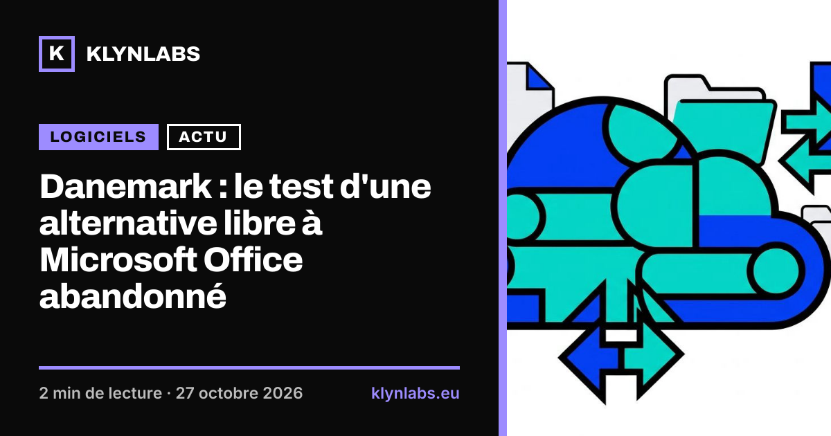 Aperçu de la carte de partage : Danemark : le test d'une alternative libre à Microsoft Office abandonné