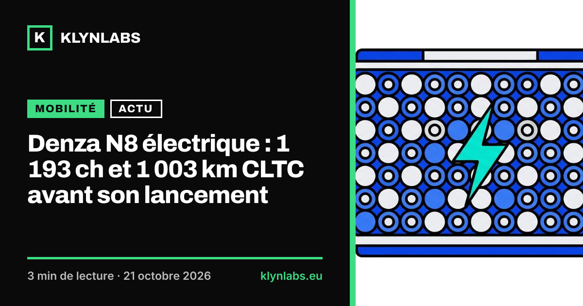 Aperçu de la carte de partage : Denza N8 électrique : 1 193 ch et 1 003 km CLTC avant son lancement