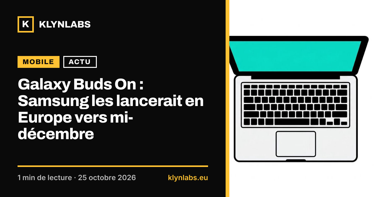 Aperçu de la carte de partage : Galaxy Buds On : Samsung les lancerait en Europe vers mi-décembre