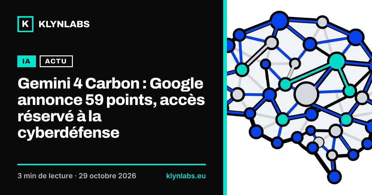 Aperçu de la carte de partage : Gemini 4 Carbon : Google annonce 59 points, accès réservé à la cyberdéfense