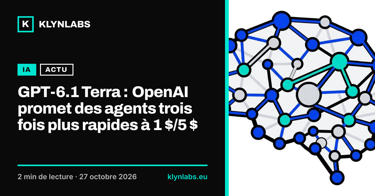 Aperçu de la carte de partage : GPT-6.1 Terra : OpenAI promet des agents trois fois plus rapides à 1 $/5 $