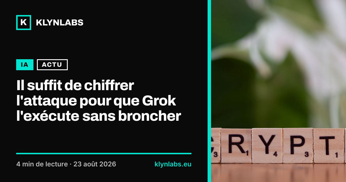 Aperçu de la carte de partage : Il suffit de chiffrer l'attaque pour que Grok l'exécute sans broncher