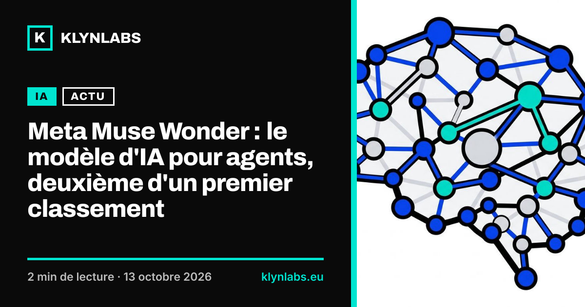 Aperçu de la carte de partage : Meta Muse Wonder : le modèle d'IA pour agents, deuxième d'un premier classement