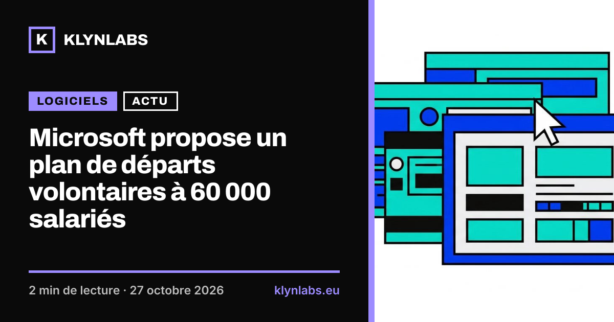 Aperçu de la carte de partage : Microsoft propose un plan de départs volontaires à 60 000 salariés