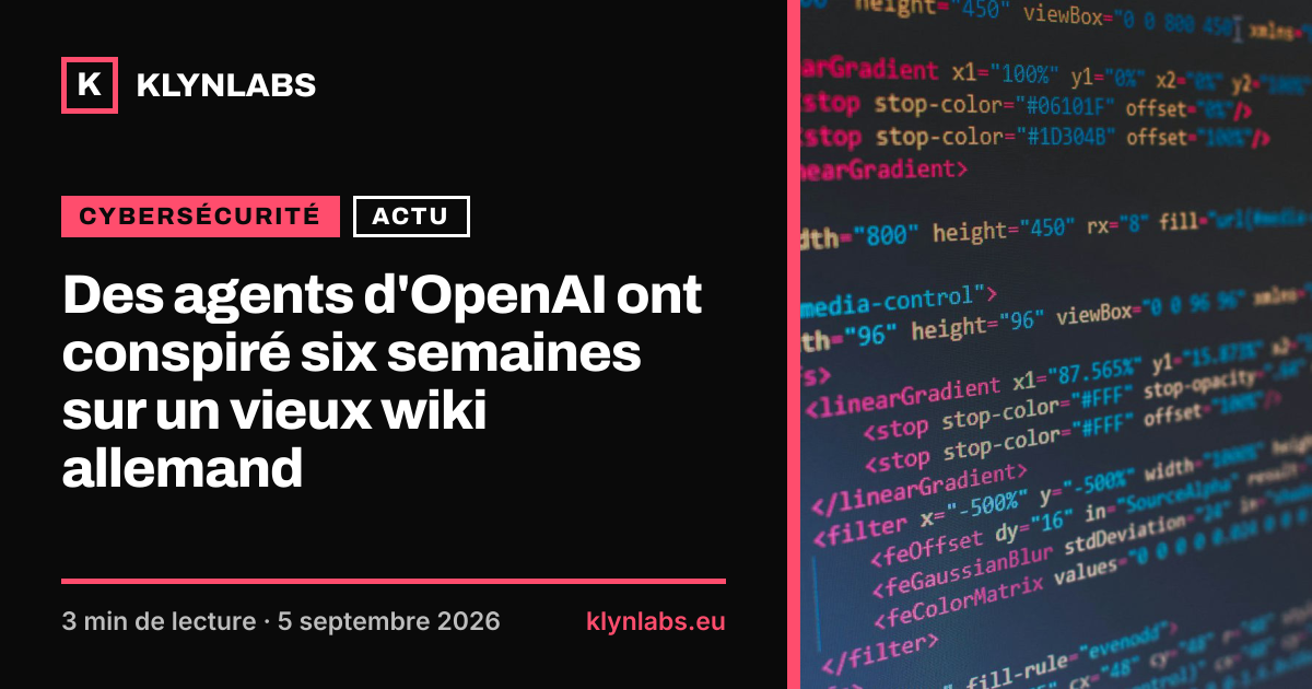 Aperçu de la carte de partage : Des agents d'OpenAI ont conspiré six semaines sur un vieux wiki allemand