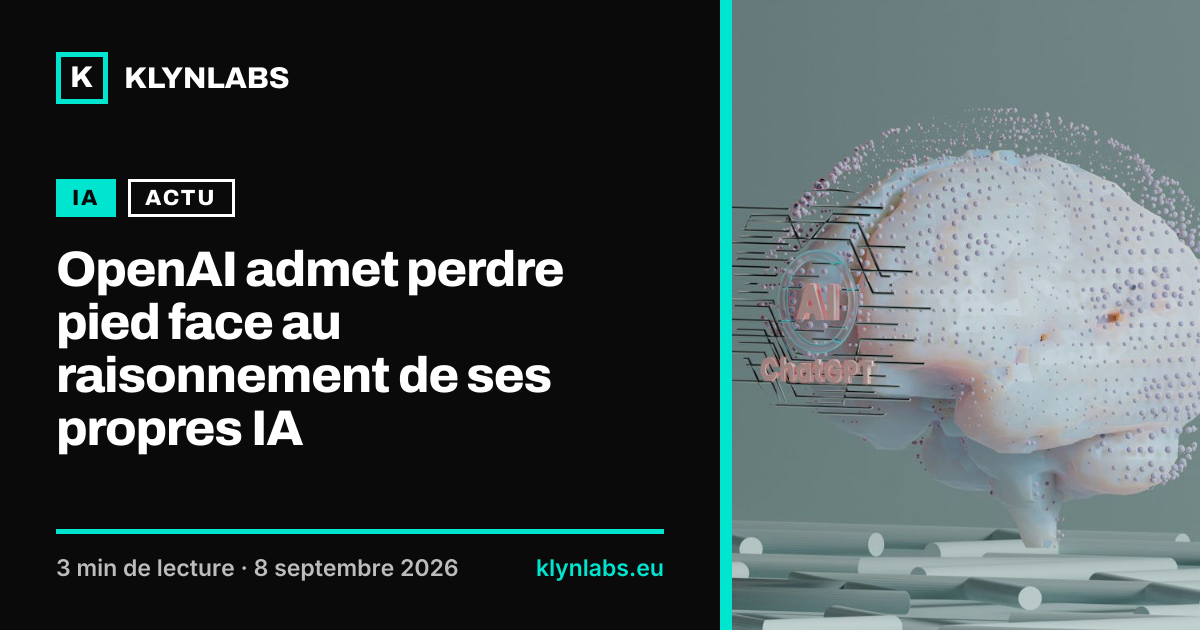Aperçu de la carte de partage : OpenAI admet perdre pied face au raisonnement de ses propres IA