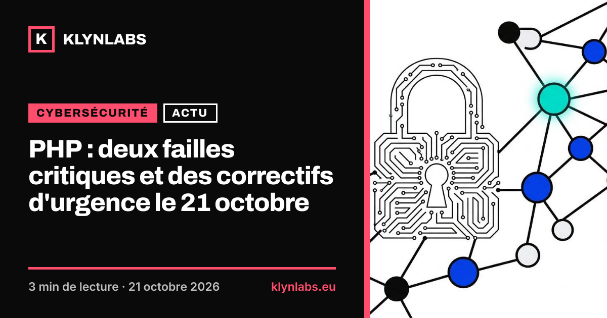Aperçu de la carte de partage : PHP : deux failles critiques et des correctifs d'urgence le 21 octobre