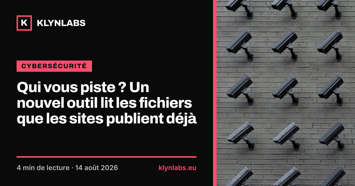 Aperçu de la carte de partage : Qui vous piste ? Un nouvel outil lit les fichiers que les sites publient déjà