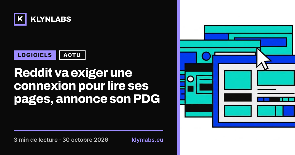Aperçu de la carte de partage : Reddit va exiger une connexion pour lire ses pages, annonce son PDG