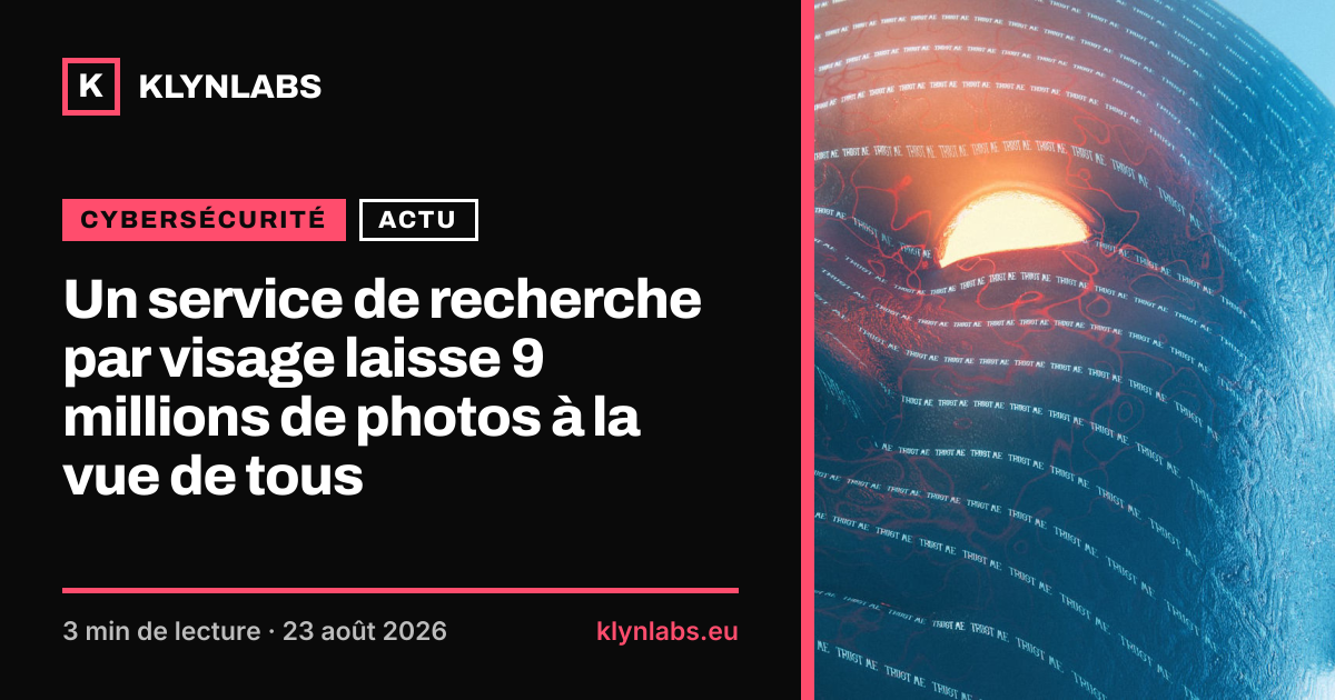 Aperçu de la carte de partage : Un service de recherche par visage laisse 9 millions de photos à la vue de tous